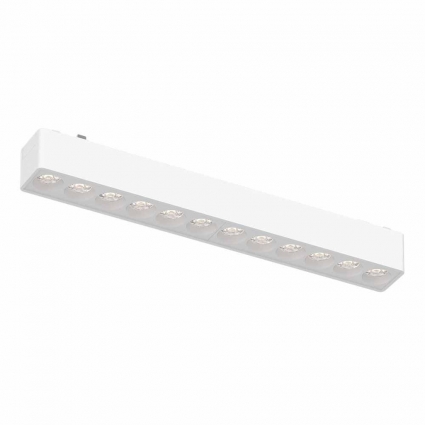 Трековый светодиодный светильник для магнитного шинопровода ST Luce SKYFLAT ST673.546.12 в стиле Хай-тек, цвет белый