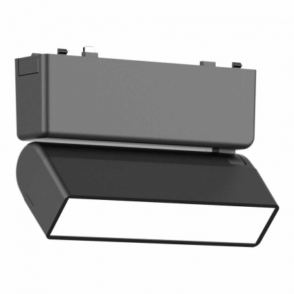 Трековый светодиодный светильник для магнитного шинопровода ST Luce SKYFLAT ST676.446.05 в стиле Хай-тек, цвет черный