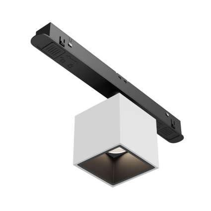 Трековый светодиодный светильник Maytoni Technical Magnetic Exility Alfa S TR133-2-7W3K-W в современном стиле, цвет белый