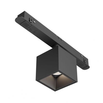 Трековый светодиодный светильник Maytoni Technical Magnetic Exility Alfa S TR133-2-7W4K-B в современном стиле, цвет белый