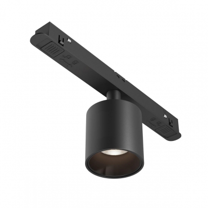Трековый светодиодный светильник Maytoni Technical Magnetic Exility Alfa S TR132-2-7W4K-B в современном стиле, цвет черный