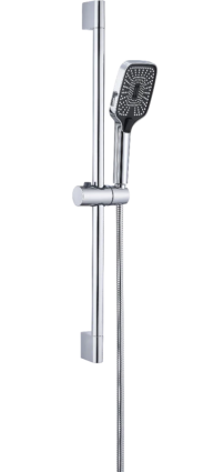 Душевой гарнитур STWORKI Готланд WH628-C хром штанга 70.5 см, шланг пластиковый 150 см