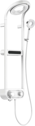 Душевая стойка AQUAme AQM8004W белый штанга 114 см, 3 режима