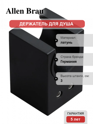 Настенный держатель Allen Brau Infinity 5.21C17-31 черный в современном стиле