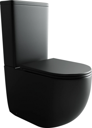Унитаз-компакт Ceramica Nova Metropol CN4001MB черный матовый 38.5x62 см