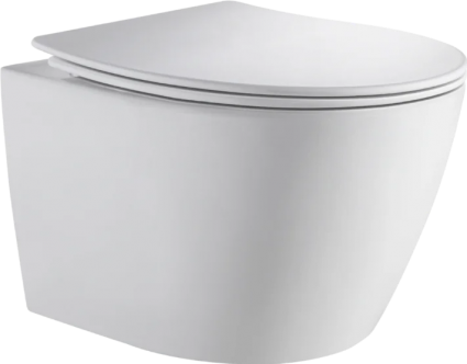 Унитаз подвесной Orange C07 C07-150W безободковый, с микролифтом, белый, 37.3x52 см