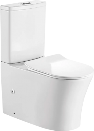 Унитаз-компакт Orange C07 C07-050W безободковый, с микролифтом, белый, 38.5x70 см