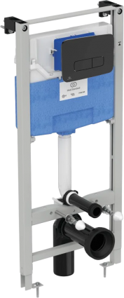 Система инсталляции для унитазов Ideal Standard ProSys R0308A6 с кнопкой смыва черной матовой, 50x18x135 см,  в стиле hi-tech