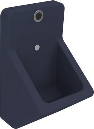 Писсуар Creavit TP640 матовый базальт синий, внутренний подвод воды, 35.7x34.3x64 см