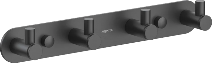 Крючок Акватек Европа AQ4123MB черный матовый в современном стиле