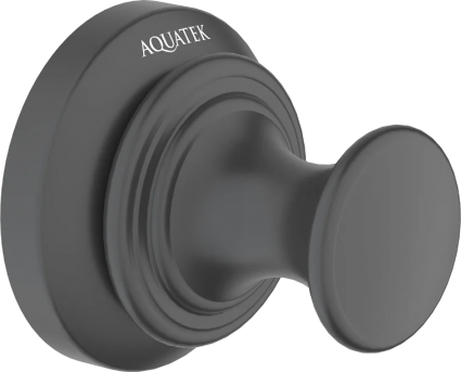 Крючок Акватек Классик AQ4501MB матовый черный в современном стиле