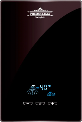 Проточный водонагреватель PrimoClima Vita PC VITA 8.5 (B) электрический, черный, сухой ТЭН, с защитой от перегрева