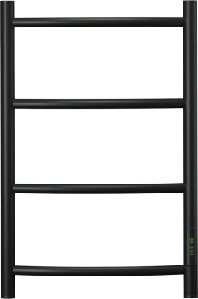 Полотенцесушитель электрический Point Афина PN04846B 40х60, черный, лесенка