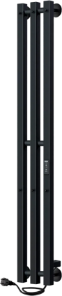Полотенцесушитель электрический Indigo Style 3 PRO LSPRE120-13BRRt 120х13, черный муар, I-образный