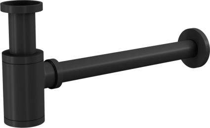 Сифон для раковины D&K DC907425 черный выпуск боковой