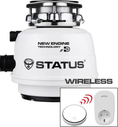 Измельчитель отходов Status Next 200 Compact Wireless, 3 скорости, расчитан на 5-6 человек, мощность 560 Вт