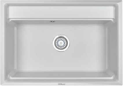 Мойка кухонная Granula Kitchen Space KS-7301 арктик матовая, прямоугольная, 73x51 см