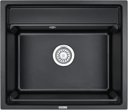 Мойка кухонная Granula Kitchen Space KS-6003 черный матовая, прямоугольная, 60x51 см