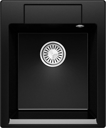 Мойка кухонная Polygran Argo 420, космос, матовая, прямоугольная, 42x51 см