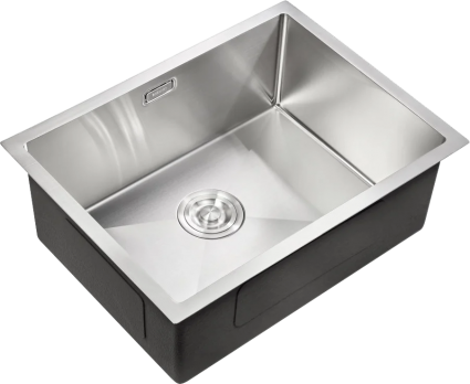 Мойка кухонная Milacio Steel Denia 58 MC.77450 сталь нержавеющая матовая, прямоугольная, 58x44 см