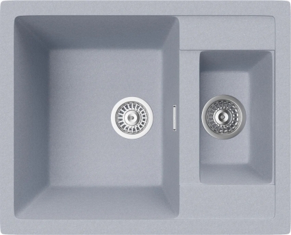 Мойка кухонная TopZero Madonna 615.500 15-49 Titan матовая, прямоугольная, 61.5x50 см