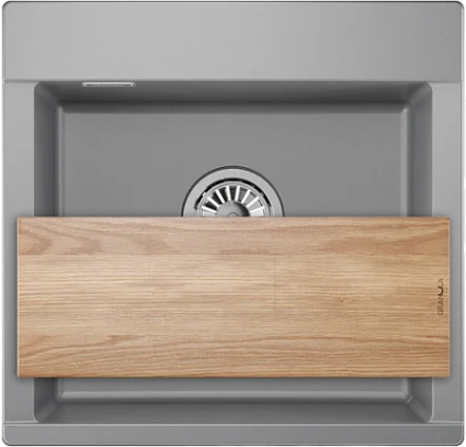 Мойка кухонная Granula Estetica ES-5201 алюминиум матовая, прямоугольная, 52x50 см