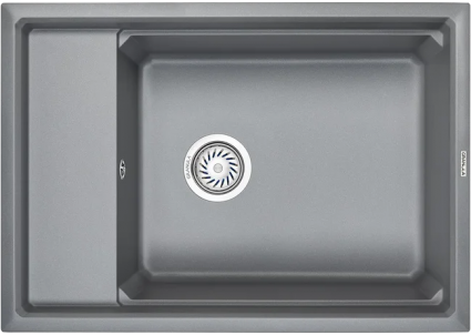 Мойка кухонная Granula Kitchen Space KS-7305 алюминиум матовая, прямоугольная, 73x51 см