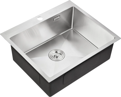 Мойка кухонная Milacio Steel Denia 59 MC.77490 сталь нержавеющая матовая, прямоугольная, 59x51 см