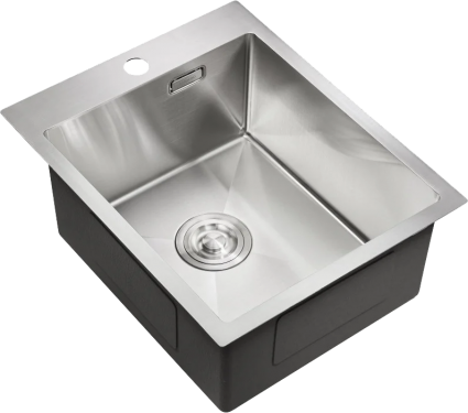 Мойка кухонная Milacio Steel Denia 41 MC.77460 сталь нержавеющая матовая, прямоугольная, 41x51 см