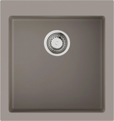 Мойка кухонная Omoikiri Bosen 47A-GR, Leningrad grey, матовая, квадратная, 47x50 см