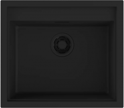 Мойка кухонная Omoikiri Sintesi 57 графит матовая, прямоугольная, 57x50 см
