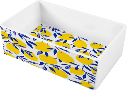 Мойка кухонная Omoikiri Mikura 76-Lemon white глянцевая, прямоугольная, 76x46 см