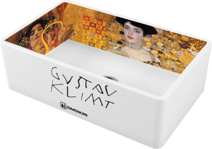 Мойка кухонная Omoikiri Mikura 76-Klimt white глянцевая, прямоугольная, 76x46 см