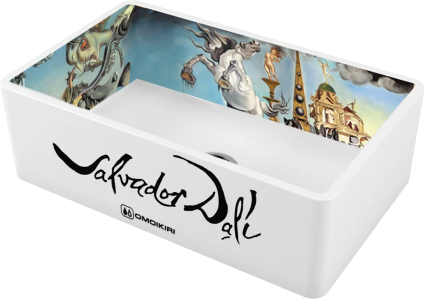 Мойка кухонная Omoikiri Mikura 76-Dali white глянцевая, прямоугольная, 76x46 см