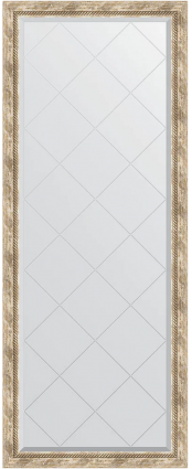 Зеркало напольное Evoform Exclusive-G Floor BY 6304 78x198 прованс с плетением, с фацетом, в багетной раме в стиле ретро