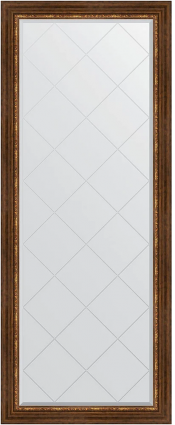 Зеркало напольное Evoform Exclusive-G Floor BY 6319 81x201 римская бронза, с фацетом, в багетной раме в стиле ретро