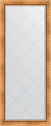 Зеркало напольное Evoform Exclusive-G Floor BY 6317 81x201 римское золото, с фацетом, в багетной раме в стиле ретро