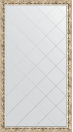 Зеркало напольное Evoform Exclusive-G Floor BY 6344 108x198 прованс с плетением, с фацетом, в багетной раме в стиле ретро