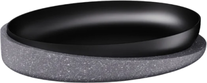 Мыльница Fora Granit Dark FOR-GRD036 настольная,  в современном стиле