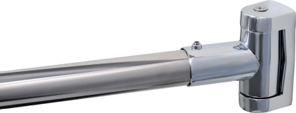 Карниз для ванны Fixsen FX-25144 дуговой хром, угловой