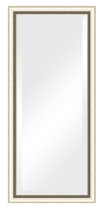 Зеркало Evoform Exclusive BY 1202 73x163 см старое серебро с плетением, прямоугольное,  в стиле ретро