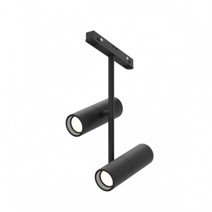Трековый светодиодный светильник Maytoni Technical Magnetic Exility Elti Duo TR005-4-2X12W-DS-B в современном стиле, цвет черный