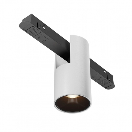 Трековый светодиодный светильник Maytoni Technical Magnetic Exility Alfa TR122-2-7W3K-W в современном стиле, цвет белый