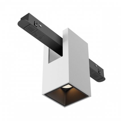 Трековый светодиодный светильник Maytoni Technical Magnetic Exility Alfa TR121-2-7W3K-W в современном стиле, цвет белый