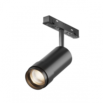 Трековый светодиодный светильник Maytoni Technical Magnetic Exility Focus Zoom TR211-1-12W3K-Z-B в современном стиле, цвет черный