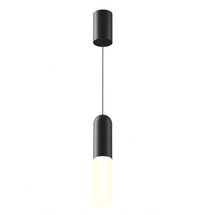 Подвесной светодиодный светильник Maytoni Technical Mist P101PL-L300-12W3K-B в современном стиле, цвет черный