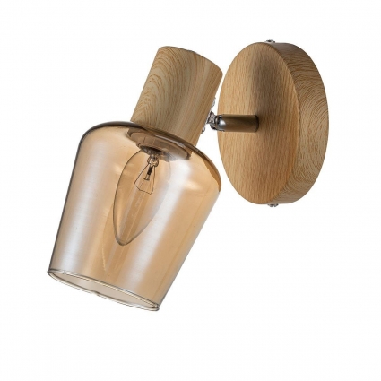 Спот Escada Woody 691/1A цвет янтарный, мощность 40 Вт