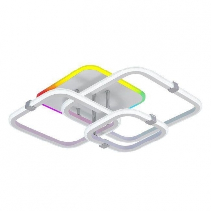 Потолочная светодиодная люстра Seven Fires Karlis SF5056/4C-WT-CR-RGB в стиле Хай-тек, цвет белый