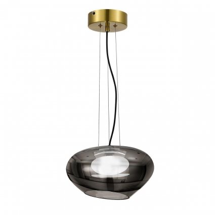 Подвесной светодиодный светильник ST Luce Foray SL6019.303.01 в современном стиле, цвет дымчатый