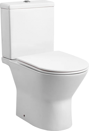 Унитаз-компакт Акватек Леон AQ2785-00 с микролифтом, белый, 37x59.5 см